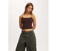 Cotton On - Hold Me - Canottiera marrone 2XS