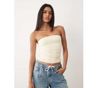 Cotton On - Hold Me - Top a tubino taglio lungo giallo-Nero 2XL