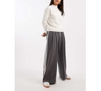 Cotton On - Luis - Pantaloni color antracite sportivi a righe-Grigio 12