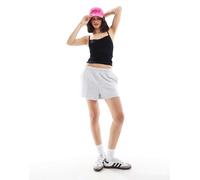 Cotton On - Pantaloncini corti classici in pile grigio mélange in coordinato 36