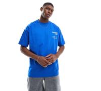 Cotton On - T-shirt blu elettrico con stampa “Invitation Only” XL