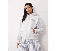 Cotton On - Wellness Club - Felpa con cappuccio grigio nuvola con grafica S