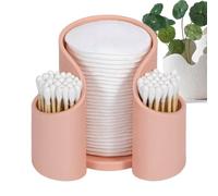 Cotton Pad Qtips Holder,Desktop Qtip Holder Case | Long-Lasting Bright Colors Broad Applications Bathroom Accessories For Counters, Dressing Tables, And Other Small Spaces