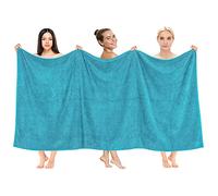 Cotton Paradise Asciugamano da bagno oversize, 100% cotone, 40 x 80 cm, asciugamano da bagno grande per bagno, telo da bagno blu acqua