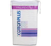 Cotton Plus MAXI VISAGE 50 pz. - LINEA BEAUTY | DISCHETTI PRETAGLIATI 100% PURO COTONE | Dischetti struccanti per la pulizia del viso soffici e resistenti.