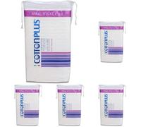 Cotton Plus MAXI VISAGE 50 pz. - LINEA BEAUTY | DISCHETTI PRETAGLIATI 100% PURO COTONE | Dischetti struccanti per la pulizia del viso soffici e resistenti. (Confezione da 5)