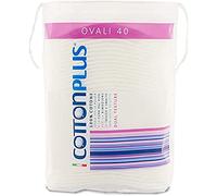 Cotton Plus OVALI 40 pz. - LINEA BEAUTY | OVALI 100% PURO COTONE | Dischetti struccanti per la pulizia del viso soffici e resistenti.