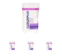 Cotton Plus QUADROTTI 50 pz. - LINEA BEAUTY | QUADROTTI 100% PURO COTONE | Dischetti struccanti per la pulizia del viso soffici e resistenti. (Confezione da 4)