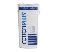 Cotton Plus ZIG ZAG 100 g - LINEA MEDICALE | 100% PURO COTONE IDROFILO CARDATO PER USO MEDICALE | Morbido e assorbente.