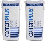 Cotton Plus ZIG ZAG 100 g - LINEA MEDICALE | 100% PURO COTONE IDROFILO CARDATO PER USO MEDICALE | Morbido e assorbente. (Confezione da 2)