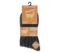 Cotton Prime 2-4 paia di calzini alpaca, calzini in lana con calda lana di alpaca, per uomo e donna, 2 paia di grigio antracite, 43-46