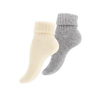 Cotton Prime Calzini in alpaca, calzini in lana, calzini invernali per uomo e donna, 2 paia di calzini caldi per la casa, calzini morbidi, 39-42