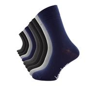 Cotton Prime Calzini Uomo Donna in Bambù Viscosa 10 Paia Unisex Business Classic Calzini Bambù Morbido & Traspirante Nero Bianco Multicolore 35-38 39-42 43-46, Mix nero/blu marino/grigio, 43-46