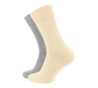 Cotton Prime Calzino écru / grigio chiaro Donna Cotton Prime 35-38