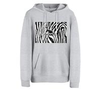 Cotton Prime Felpa 'Black & White Zebra Eye' grigio / nero Uomo Cotton Prime M