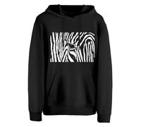 Cotton Prime Felpa 'Black & White Zebra Eye' nero / bianco Uomo Cotton Prime S
