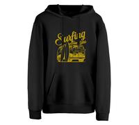 Cotton Prime Felpa 'Surf Time - Urlaub & Meer' senape / nero Uomo Cotton Prime M