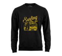 Cotton Prime Felpa 'Surfing Time' giallo / nero Uomo Cotton Prime XL