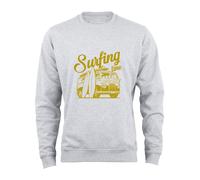 Cotton Prime Felpa 'Surfing Time' oro / grigio sfumato Uomo Cotton Prime XL