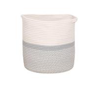 Cotton Rope Circular Woven Baskets for Storage,Large Laundry Basket,Modern Spliced Machine Washable Woven Baskets,for Living Room Rustic Home Decor
