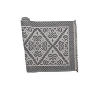 Cotton Royal - Tappeto a forma di sarda, 100 x 150 cm, in tessuto jacquard per bagno, cucina, soggiorno, camera da letto, cucina, modello Giglio, colore: Grigio, 100 x 150 cm