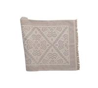 Cotton Royal - Tappeto a forma di sarda, 140 x 200 cm, motivo jacquard, per bagno, cucina, soggiorno, camera da letto, cucina, modello Giglio (ecru, 140 x 200 cm)