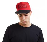 Cotton Soul Cappellino snapback con logo Marvel Line, rosso/nero, Taglia unica