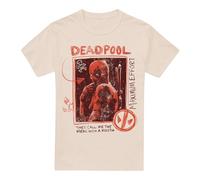 Cotton Soul Deadpool & Wolverine Maximum Effort Deadpool - Maglietta unisex, colore naturale, Naturale, M