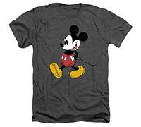 Cotton Soul Disney Mickey Mouse Classic Walk Maglietta Unisex, Antracite Erica, Carbone Heather, S