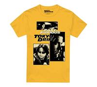 Cotton Soul Fast and Furious Fast X Tokyo Drift Cast maglietta unisex, oro, Oro, S