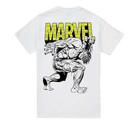 Cotton Soul Marvel Hulk Crusher - Maglietta da uomo, colore: Bianco, bianco, M