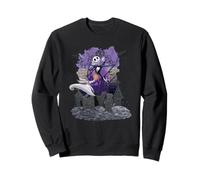 COTTON SOUL The Nightmare Before Christmas Jack Skellington Graves Maglione Unisex Adulti Sweatshirt Grigio Melange S
