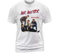 Cotton T-Shirt Mr. Mister Broken Wings Album Tee Welcome to The Real World White 3XL