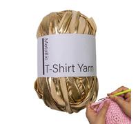 Cotton T Shirt Yarn - Recycled Fabric Thread, Eco Friendly Material with Strong Stretch, Smooth Texture with Easy Handling, Craft Supply Accessory Practical Use, Perfect for Rugs