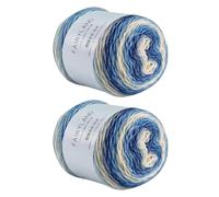 Cotton Yarn Set - 2 Pack Multicolor Crochet Thread | Knitting