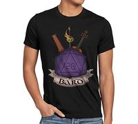CottonCloud Selezione del Dado T-Shirt da Uomo Dragons d20 Dungeon, Dimensione:M