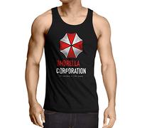 CottonCloud Umbrella Business Tank Top Uomo Canotta Canottiera Evil Virus epidemia Zombie, Dimensione:L