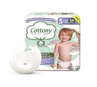 Cottony Pannolini Bambino Cotone Bio Taglia 5 11-25kg 24 pannolini - Pannolini