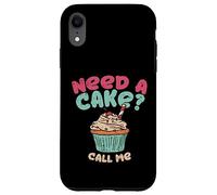 Cottura Bisogno Di Una Torta Chiamami Citazione Cupcake Pie Confetteria Custodia per iPhone XR