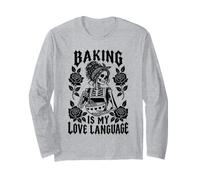 Cottura è Il Mio linguaggio d'Amore Skeleton Baker Maglia a Manica