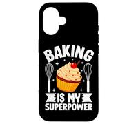 Cottura è il mio superpotere Cupcake Sbattere Custodia per iPhone 16
