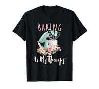 Cottura è la mia Terapia Cucina Bake Lover Cooking Baker Citazione Maglietta