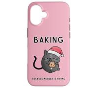 Cottura perché omicidio è sbagliato Gatto Misterioso Gatto Culinario Accogliente Custodia per iPhone 16