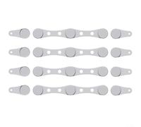 Cottura sicura con fibbie magnetiche in silicone per friggitrici ad aria, confezione da 4, per supporto carta pergamena (grigio)