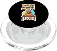 Cottura Spirits Bright Christmas Baker Gingerbread Man Natale PopSockets PopGrip per MagSafe
