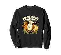 Cottura Spirits Bright Funny Holiday Baker Design Felpa