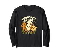 Cottura Spirits Bright Funny Holiday Baker Design Maglia a Manica