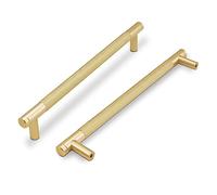 COTYKILEY 192 mm in ottone spazzolato, maniglie per armadietti da cucina, zigrinate dorate, maniglie per armadietti da cucina, armadietto, cassetti, maniglie per comò