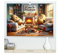 Couch Potatoes: Ein Jahr voll Komfort und Spaß (hochwertiger Premium Wandkalender 2026 DIN A2 quer), Kunstdruck in Hochglanz: Jahresfreude mit KI-Kartoffeln.