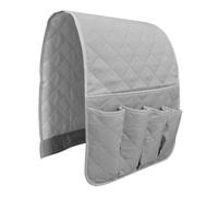 Couch Remote Holder, Non-Slip Arm, Rest Covers 5-Pockets, Material Fabric, Easy Access, Ideal for Book RV Sunglasses Laptop Phone Gaming Controller Nightstand Living Room